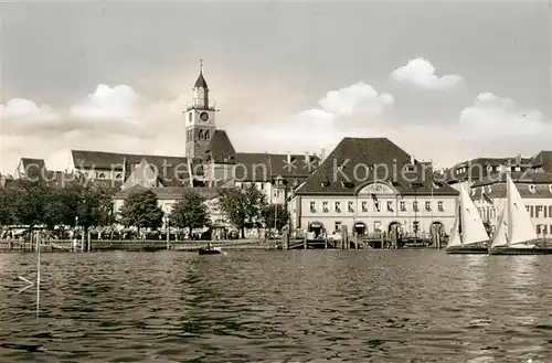 AK / Ansichtskarte ueberlingen_Bodensee Ansicht vom Hafen aus ueberlingen Bodensee