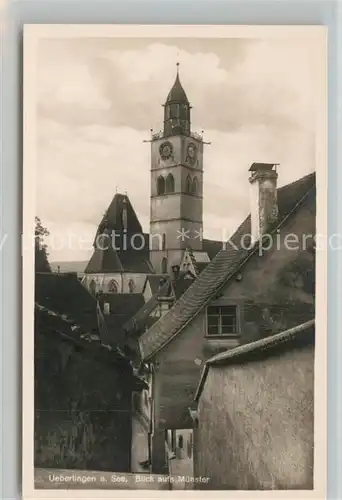 AK / Ansichtskarte ueberlingen_Bodensee Altstadt Blick aufs Muenster ueberlingen Bodensee