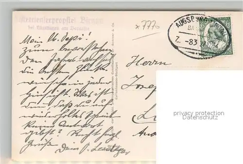 AK / Ansichtskarte Birnau Klosterkirche Birnau