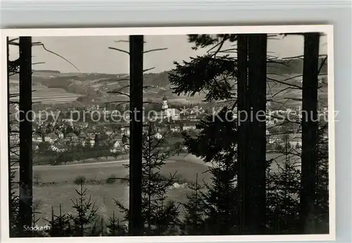 AK / Ansichtskarte Stockach_Baden Talblick Ansicht vom Waldrand aus Stockach_Baden