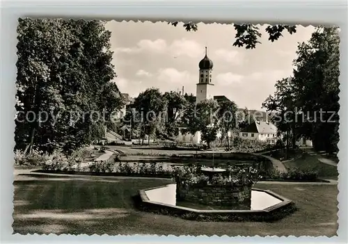 Stockach_Baden Stadtgarten mit Blick zur Kirche Stockach_Baden