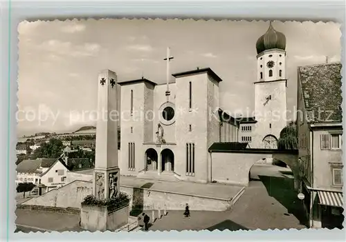 AK / Ansichtskarte Stockach_Baden Kriegerdenkmal Kirche Stockach_Baden