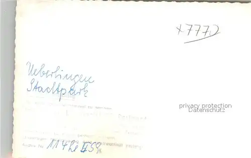 AK / Ansichtskarte ueberlingen_Bodensee Stadtpark ueberlingen Bodensee