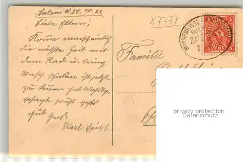 Salem_Baden Motiv mit Schloss Salem_Baden