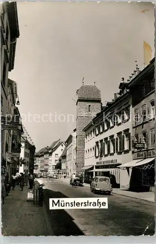 AK / Ansichtskarte ueberlingen_Bodensee Muensterstrasse ueberlingen Bodensee