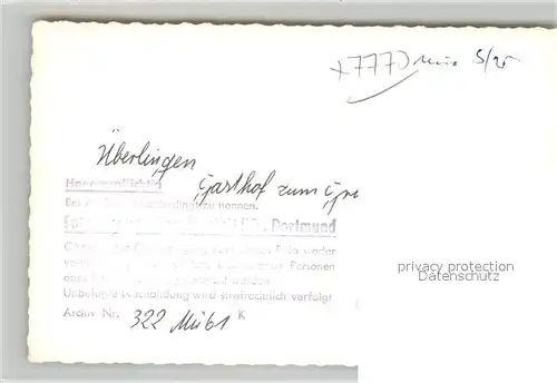 AK / Ansichtskarte ueberlingen_Bodensee Gasthof Zum gruenen Baum Gaststube ueberlingen Bodensee