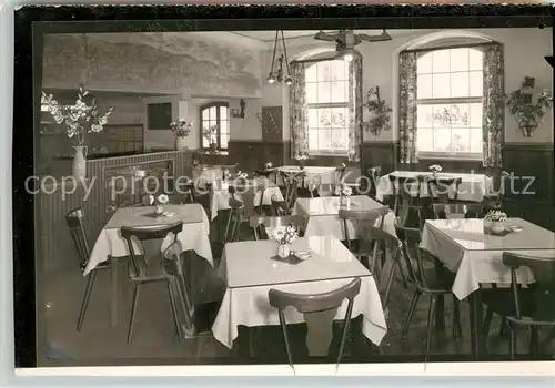 ueberlingen_Bodensee Gasthof Zum gruenen Baum Gastraum ueberlingen Bodensee