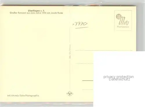 AK / Ansichtskarte ueberlingen_Bodensee Grosser Ratssaal  ueberlingen Bodensee