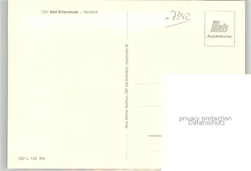 AK / Ansichtskarte Bad_Ditzenbach  Bad_Ditzenbach