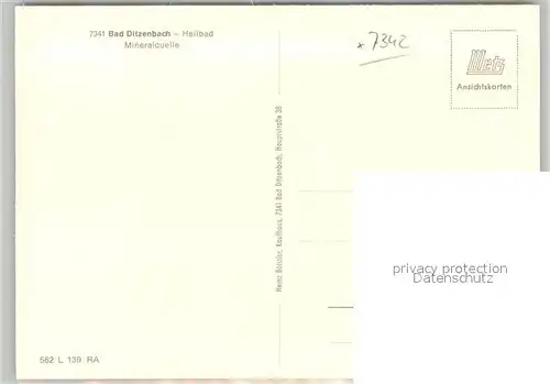 AK / Ansichtskarte Bad_Ditzenbach Mineralquelle Bad_Ditzenbach