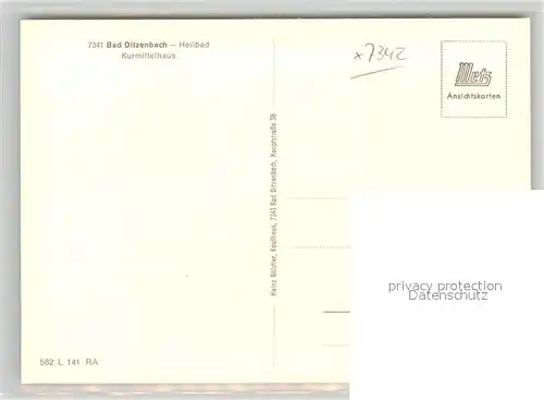 AK / Ansichtskarte Bad_Ditzenbach Kurmittelhaus Bad_Ditzenbach