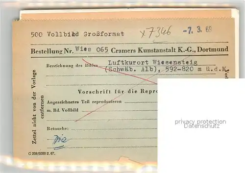 AK / Ansichtskarte Wiesensteig  Wiesensteig