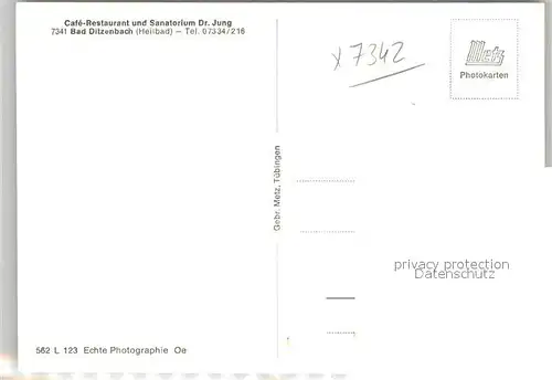 Bad_Ditzenbach Cafe Restaurant und Sanatorium Dr. Jung Bad_Ditzenbach