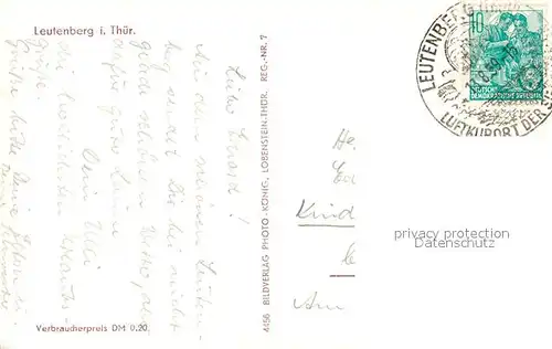 AK / Ansichtskarte Leutenberg_Thueringen Panorama Marktplatz Schloss Leutenberg Thueringen