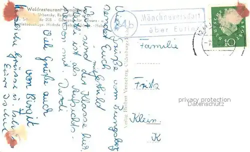 AK / Ansichtskarte Bungsberg Aussichtsturm Waldrestaurant Gastraeume Bungsberg