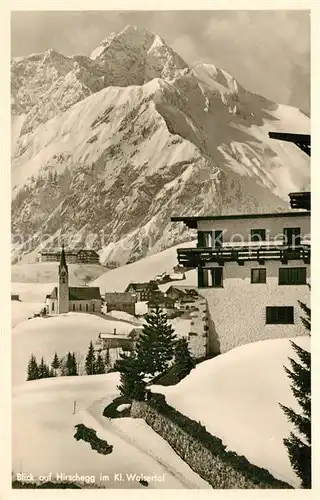 AK / Ansichtskarte Hirschegg_Kleinwalsertal_Vorarlberg Winteridyll Hirschegg_Kleinwalsertal