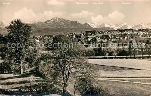 AK / Ansichtskarte Kempten_Allgaeu Panorama Kempten Allgaeu