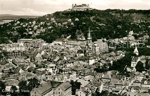 AK / Ansichtskarte Coburg Stadtansicht mit Veste Coburg Coburg