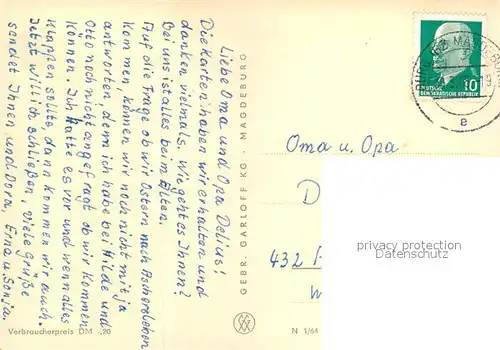 AK / Ansichtskarte Burg_Magdeburg Magdeburger Strasse Rathaus Flickschupark Goethepark Burg Magdeburg