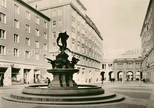 AK / Ansichtskarte Dresden Weisse Gasse und Gaensedieb Brunnen Dresden