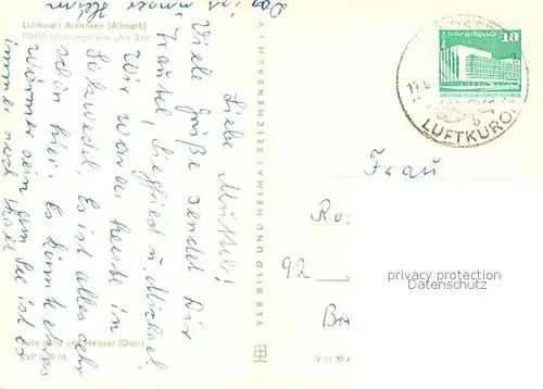 AK / Ansichtskarte Arendsee_Altmark Erholungsheim am See Arendsee Altmark