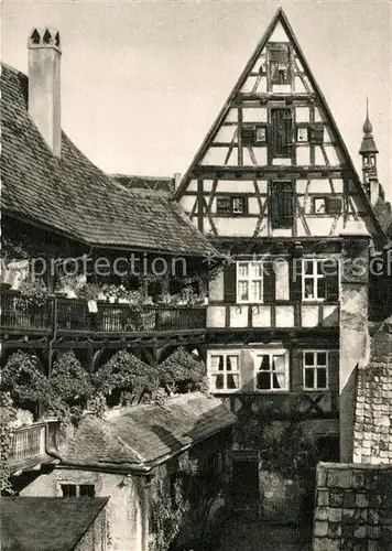 AK / Ansichtskarte Dinkelsbuehl Hezelhof Fachwerk Dinkelsbuehl