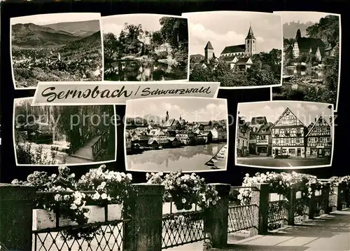 AK / Ansichtskarte Gernsbach Fliegeraufnahme Kirche Fachwerk Gernsbach