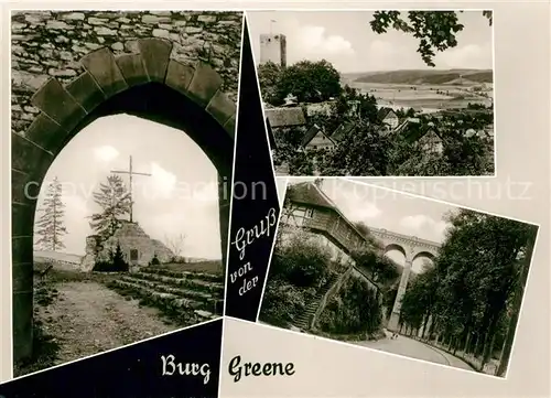 AK / Ansichtskarte Greene_Kreiensen Burg Viadukt Greene Kreiensen