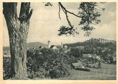 AK / Ansichtskarte Schongau mit Peissenberg und Schlossberg vom Westen her gesehen Schongau