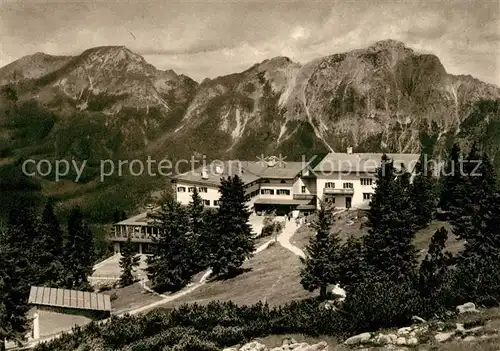 AK / Ansichtskarte Bad_Reichenhall Berghotel Predigtstuhl Hochstaufen Bad_Reichenhall