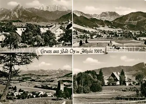 AK / Ansichtskarte Bad_Oy Fliegeraufnahme mit Saeuling und Zugspitze Daumengruppe Mittelberg Schwesternheim Bad_Oy