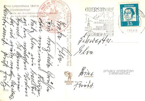 AK / Ansichtskarte Prinz_Luitpold_Haus mit Glasfelderkopf Prinz_Luitpold_Haus