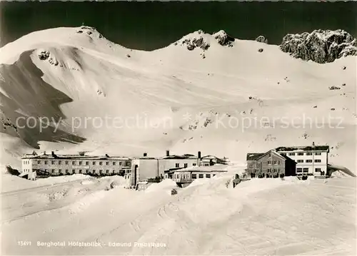 AK / Ansichtskarte Oberstdorf Nebelhorngruppe Berghotel Hoefatsblick Edmund Probsthaus Oberstdorf