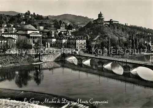 AK / Ansichtskarte Turin_Piemonte Die Herrliche Mutter von Got und Cappucciniberg Turin Piemonte