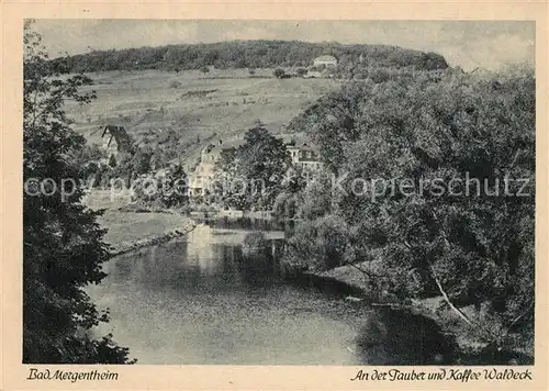 AK / Ansichtskarte Bad_Mergentheim Tauber und Kaffee Waldeck Bad_Mergentheim