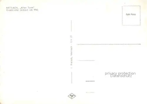 AK / Ansichtskarte Mettlach Alter Turm Grabkirche Mettlach