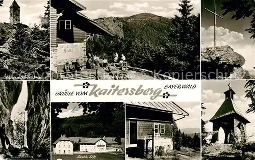 AK / Ansichtskarte Arnbruck Kaitersberg Koetztinger Huette Kreuzfelsen Gasthaus Eck Schareben Ehrenmal Arnbruck