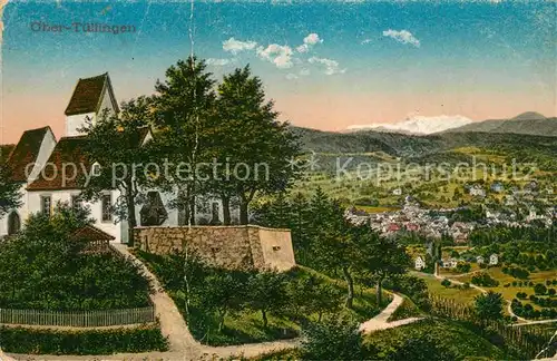 AK / Ansichtskarte Obertuellingen Panorama Kirche Obertuellingen