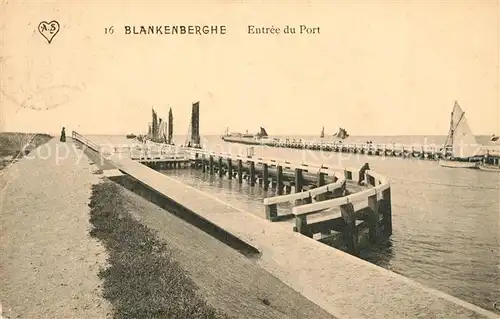 AK / Ansichtskarte Blankenberghe Entree du Port Blankenberghe