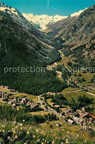 AK / Ansichtskarte Pontresina mit Piz Tschierva und Sellagruppe Pontresina
