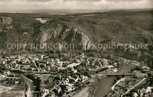 AK / Ansichtskarte Bad_Muenster_Stein_Ebernburg Fliegeraufnahme Bad_Muenster