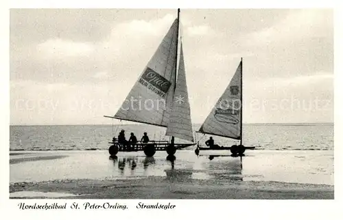 AK / Ansichtskarte St_Peter Ording Strandsegler St_Peter Ording