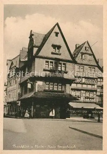 AK / Ansichtskarte Frankfurt_Main Haus Rosenbusch Frankfurt Main