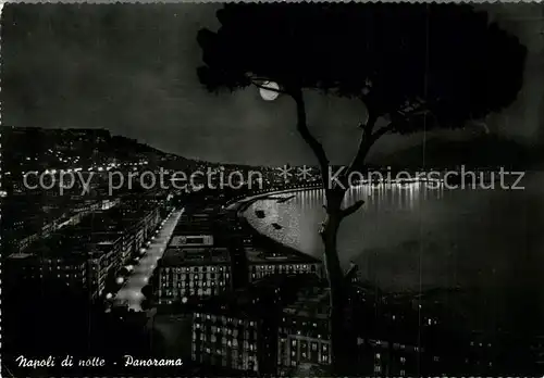 AK / Ansichtskarte Napoli_Neapel Panorama Mondschein Napoli Neapel