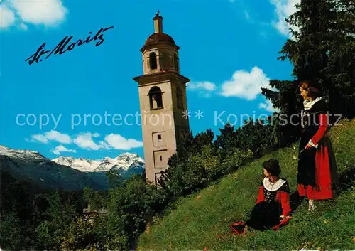 AK / Ansichtskarte Moritz_Dorf_GR_St Schiefer Turm Moritz_Dorf_GR_St