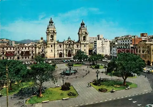 AK / Ansichtskarte Lima_Peru Kathedrale Lima_Peru