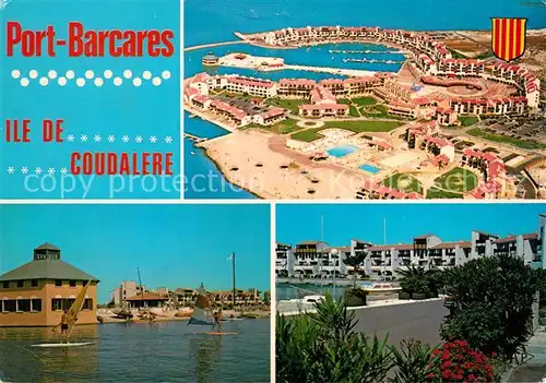 AK / Ansichtskarte Port_Barcares Hafen Ferienamlage Fliegeraufnahme Port Barcares