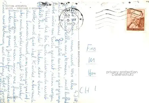 AK / Ansichtskarte Rimini Aquarium Strand Rimini