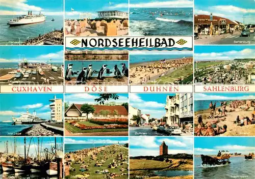 AK / Ansichtskarte Cuxhaven_Nordseebad Doese Duhnen und Sahlenburg Cuxhaven_Nordseebad