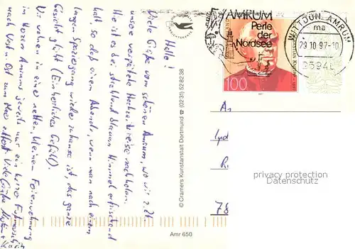 AK / Ansichtskarte Amrum Friesenhaus Windmuehle Leuchtturm Chronik Amrum